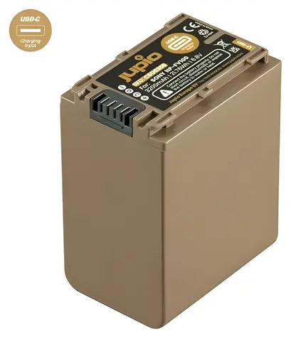 Jupio NP-FV100 ULTRA C / Akumulátor pro Sony videokamery / USB-C nabíjení / 3200 mAh