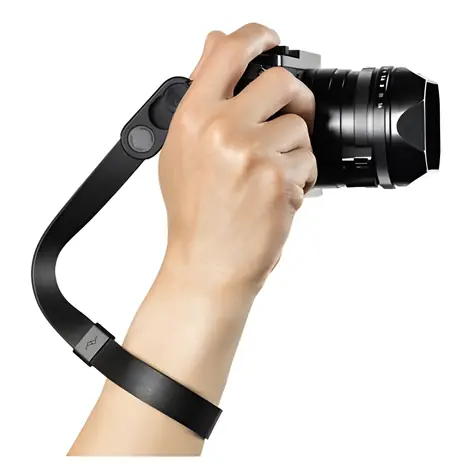 Peak Design Cuff černá / Řemínek na zápěstí / Kožený / Pro fotoaparát
