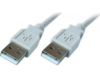 PremiumCord USB 2.0 A-A M/M 0,5 m šedá / Propojovací kabel / 480 Mb/s / dvojité stínění