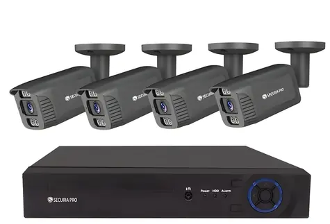 Securia Pro NVR4CHV8S-B černá / Kamerový systém / 4 kamery / 8 Mpx / IP / SONY
