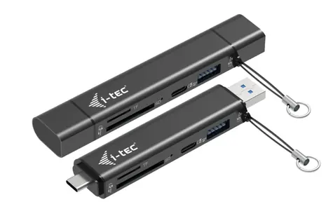 i-tec USB-C/USB-A Dongle / Hub USB / čtečka SD/microSD karet / USB 3.2 Gen 1 / 5 Gbps