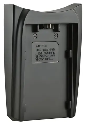JUPIO redukce pro nabíječku Panasonic VW-VBD/VBR, Hitachi DZ-BP16 / Redukce / Pro Single i Dual charger