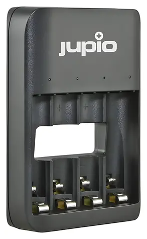 Jupio USB nabíječka AA/AAA baterií / Nabíječka baterií / 4 sloty / LED