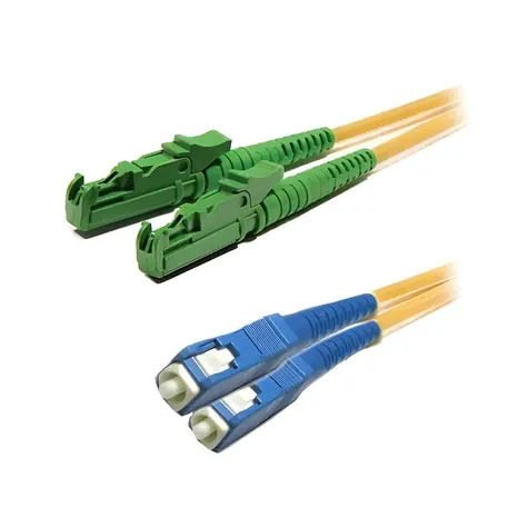 XtendLan optický patch kabel E2000/APC-SC 3m 9/125 / Patch kabel / Singlemode / Duplex / LSZH / G.652D