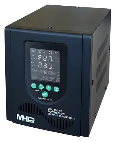 MHPower MPL-500-12 / Napěťový měnič / UPS / 500W / čistý sinus / 12V / podpora LiFePO4