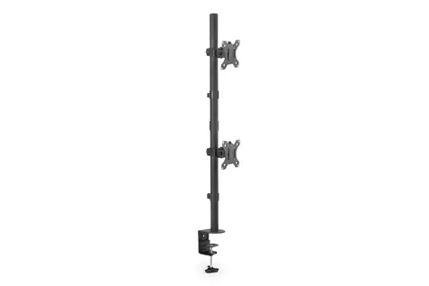Digitus DA-90438 černá / Držák 2 monitorů / do 32 palců / VESA 75x75, 100x100 / nosnost 2x8 kg