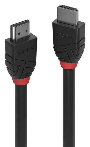 Lindy HDMI kabel Black Line / 7,5 m / černý