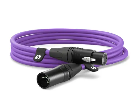 Rode XLR3M-PU fialová / XLR kabel / 3 m / Canare / Neutrik