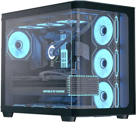 AeroCool P500C-G-BK-v1 černá / Počítačová skříň / Midi-Tower / temperované sklo / ATX / ARGB