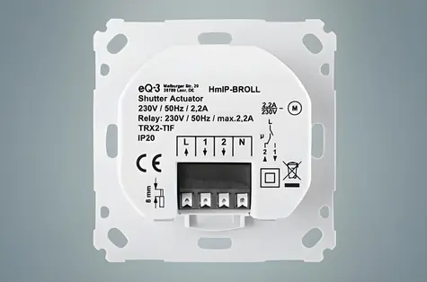 Homematic IP Pohon rolet pro značkové spínače / Pohon rolet / rádiový / dosah 220 m / IP20