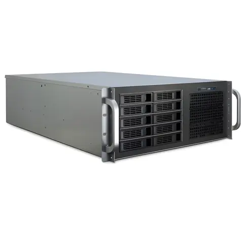 Inter-Tech 4U-4410 černá / Serverová skříň 4U / Hloubka 688 mm / 10x 2,5