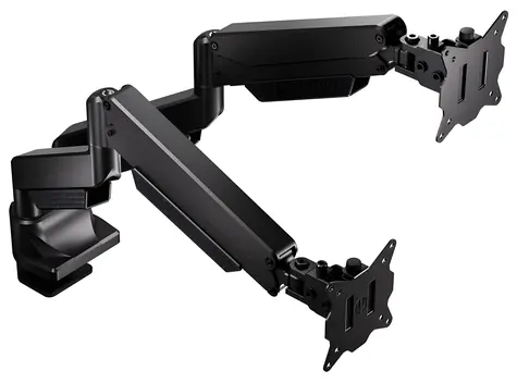 Endorfy Atlas GS Pro Double černá / Držák monitorů / 2x monitor / plynová pružina / VESA 75-100mm / 2x16kg