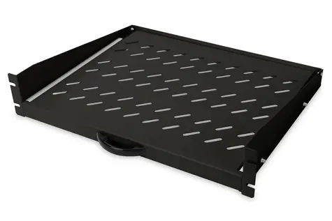 Digitus DN-19-TRAY-2-450-SW černá / Výsuvná police / 19