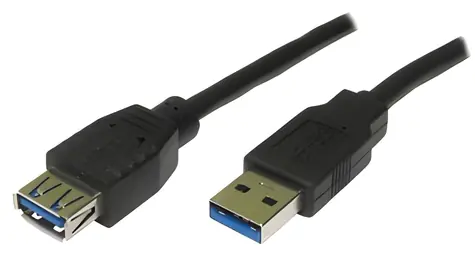 Neutralle / Prodlužovací kabel USB 3.0 / typ A (M) - typ A (F) / 1,8 m / černá