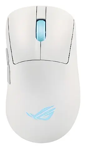 ASUS ROG Keris II Origin bílá / Bezdrátová herní myš / optická / 42000 DPI / 6 tlačítek / 2.4 GHz / BT