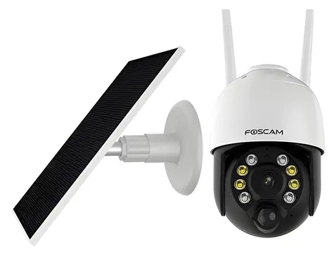 Foscam B4 / Venkovní IP kamera / Bateriová se solárním panelem / 2560 x 1440 px / Wi-Fi / IP65 / IR 10 m