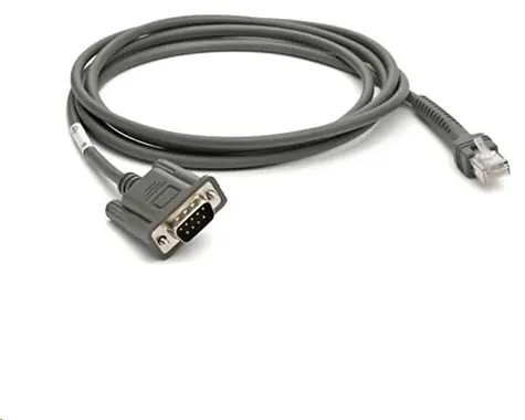 ZEBRA propojovací kabel RS-232 Nixdorf / přímé napájení / DB9-RJ45 / 2,13 m