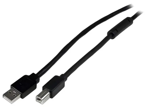 StarTech aktivní kabel USB-A - USB-B černá / Kabel USB / USB 2.0 / 20 m