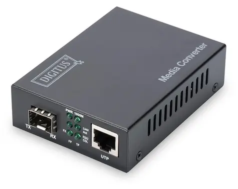 Digitus DN-82130 / Mediakonvertor / RJ-45 na SFP / až 80 km / Gigabit Ethernet