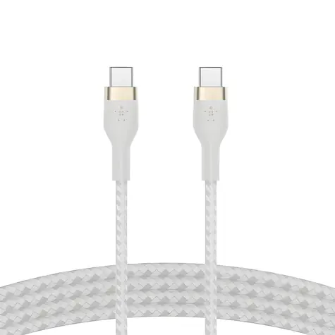 Belkin Flex CAB011bt1MWH bílá / Kabel USB-C / 60 W / 1 m