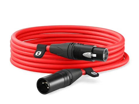 Rode XLR6M-R červená / XLR kabel / XLR (M) - XLR (F) / 6 m