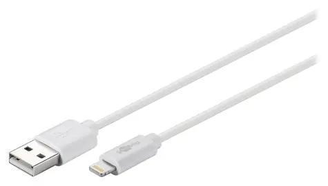 Goobay USB-A - Lightning bílá / Kabel / 1 m / MFi certifikace