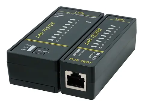 LogiLink Tester kabelů RJ-45 černá / Tester kabelů / bez displeje