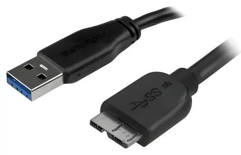 StarTech USB-A na Micro-USB B Slim černá / Kabel / 2 m / USB 3.0 / 5 Gbit/s