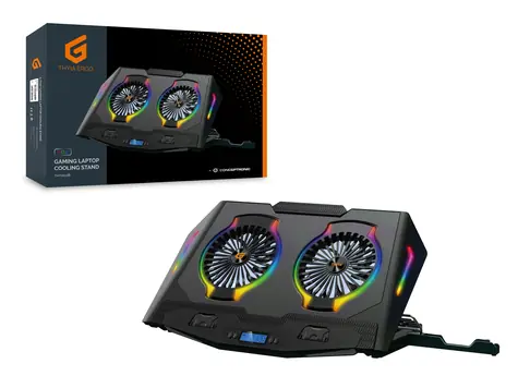 Conceptronic THYIA02B ERGO / Chladicí podložka pod notebook / pro 17