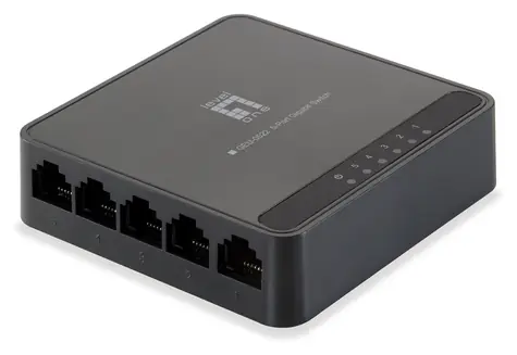 LevelOne GEU-0522 / Switch / 5 portů / 10/100/1000 Mbps / kovové provedení