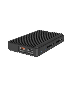 ICY BOX IB-CR602M-C31 černá / Externí box pro M.2 SSD / čtečka karet / USB-C / hliníkový