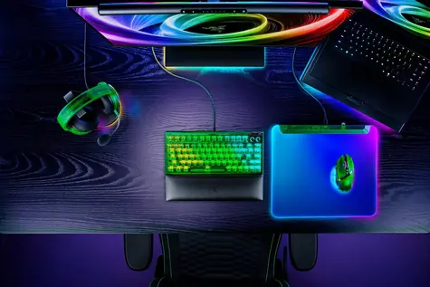 Razer Firefly V2 Pro Phantom Green Edition / Herní podložka pod myš / Chroma RGB / 15 zón / USB 2.0 / USB-C