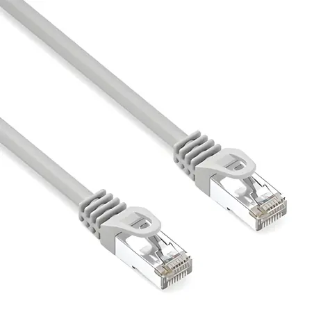Neutralle CAT6a S/FTP šedá / Patch kabel / LSOH / 10 Gigabit Ethernet / 2 m / RJ-45