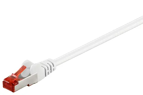 Goobay CAT6 bílá / Síťový kabel / S/FTP / RJ-45 / 15 m