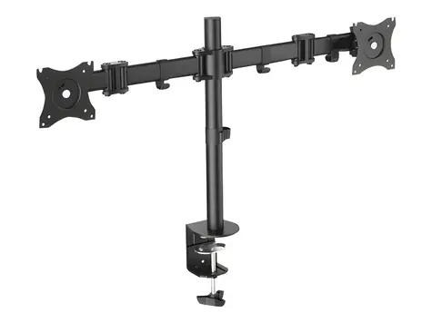 Digitus DA-90349 černý / Stojan na 2 monitory / VESA 75x100 / do 27