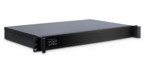 Inter-Tech 1U K-126L černá / Serverová skříň / Mini-ITX / hloubka 250 mm