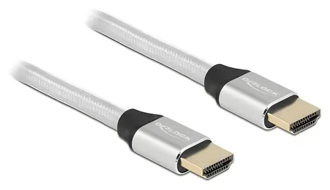 DeLock HDMI UHS kabel / 8K 60Hz / 48 Gbps / 0,5 m / stříbrný