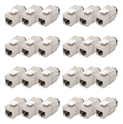 Digitus DN-93617-24 stříbrná / Keystone modul / Cat.6a / stíněný / 24 ks