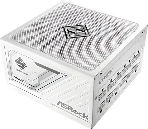 ASRock Steel Legend SL-1000GW bílá / Zdroj / ATX / 1000W / 80 PLUS Gold / Modulární / 135mm ventilátor