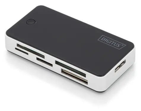 Digitus DA-70330-1 černá/stříbrná / Čtečka paměťových karet / USB 3.0 / CF/SD/SDHC/MMC/MS/xD/microSD