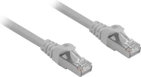 Sharkoon Cat 6A S/FTP 1,5 m šedá / Patch kabel / RJ45-RJ45