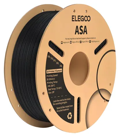 ELEGOO ASA černá / Tisková struna / 1 kg