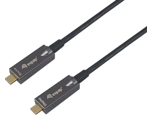 Equip USB-C 3.2 AOC černá / Kabel USB-C / 10 Gbit/s / PD 60W / 4K 60Hz / 10 m