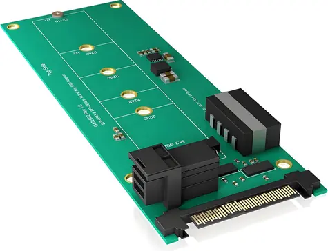 Icy Box IB-M2B02 / Adaptér M.2 na U.2 / Mini SAS HD / až 32 Gbit/s