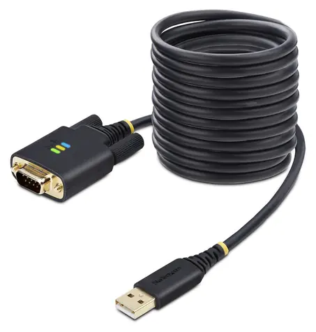 StarTech adaptér USB-A na RS232 DB9 černá / Adaptér / 3 m / FTDI FT232R
