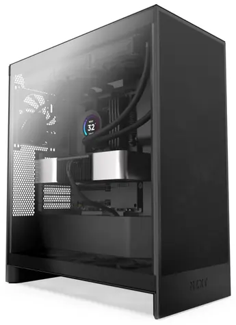 NZXT H7 Flow 2024 černá / Mid-Tower / E-ATX / USB-C / tvrzené sklo