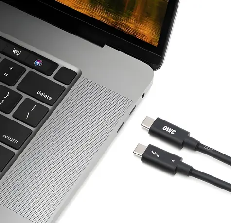 OWC Thunderbolt 4 (2 m) černá / Kabel / USB-C / 40 Gb/s / 100 W PD