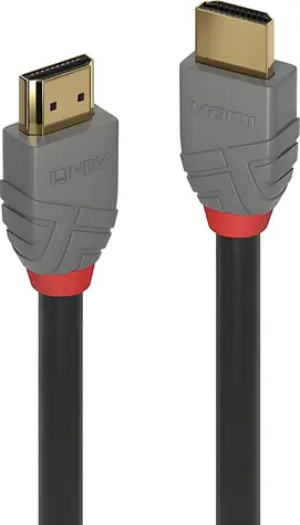 Lindy Anthra Line 36953 černá / Kabel HDMI / HDMI 2.1 Ultra High Speed / 48 Gbps / 2 m