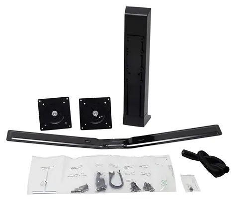 ERGOTRON WorkFit Dual Monitor Kit černá / Sada pro 2 monitory / Výškové nastavení 127 mm / Nosnost 12,7 kg
