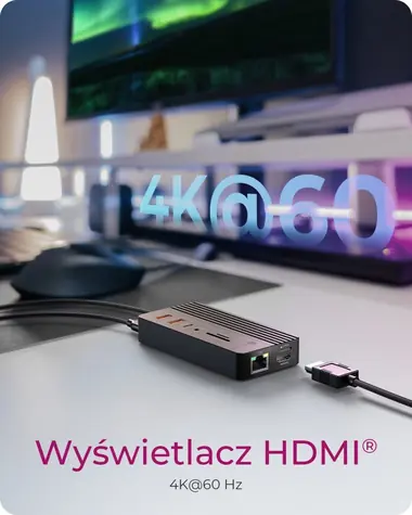 Icy Box IB-DK4072M-CU31 černá / Dokovací stanice / M.2 NVMe/SATA slot / HDMI 4K/60Hz / USB-C PD 100W / RJ-45